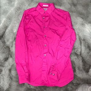 Express 1MX Extra Slim Fit Long Sleeve Shirt